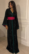 Caftan à sequin vert